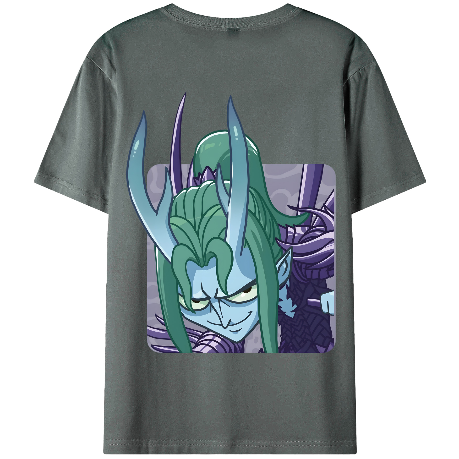 （画像用） Ne Zha 2 ナタ 魔童の大暴れ 綿100％ メンズ半袖Tシャツ（バックプリント） 通気性